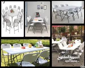  1 Outdoor Folding Tables and Chairs for Restaurants, Home, Parks and many more