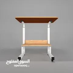  10 80 × 40 طاولة جانبية مكتب جانبي متحرك مع رفوف للكتب ومكتب للطلاب ارتفاع قابل للتعديل كمسند كمبيوتر
