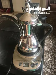  3 ماكينة تحضير وتسخين القهوه العربيه شبه جديده