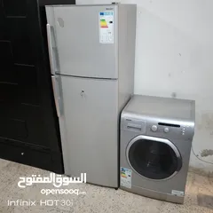  2 ثلاجه وغساله استعمال بسيط انفيرتر 270 دينار