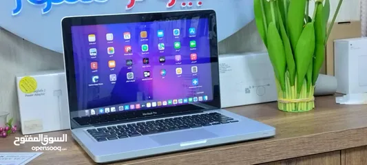  8 لابتوب مستعملMAC BOOK PRO 201‪2  ينزل ويندوز مع نظام الماك   CPU INTEL CORE I5