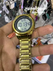  3 Men golden digital  watch