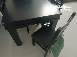  3 طاولة سفرة خشب زان ثقيل