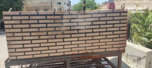  1 فرن حجر معزول مع طاولتين رخام بحال الجديد