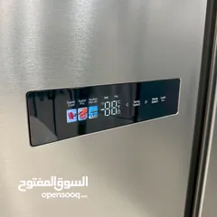 4 ثلاجة بابين نيوتن حجم توتال 587 لتر صافي 510 لتر توفير طاقة A++ ستانلس وادين مخفية شامل التوصيل
