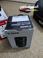  7 كاميرا كانون 250D مع عدسات احترافية