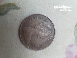  1 اليزابث النادر new penny اربع قطع