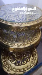 1 طقم طاولات سيرفس مصري ثلاث قطع للبيع