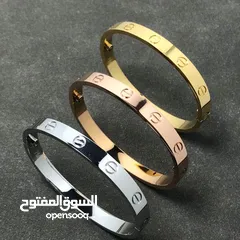  1 Carter طقم أساور كارتير  مكفول لون سنتين  3 أساور ( فضي - نحاسي - دهبي )