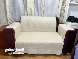  1 Two seater love chair with cover