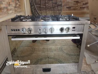  1 بوتجاز اي كوك برو استانليس اشعال ذاتي حوامل زهر عريضه شعلات ساباف ايطالي  شوايه مروحه فرن يعمل بحاله