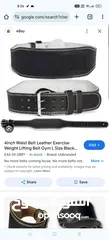  2 pure leather Weight lifting belt
