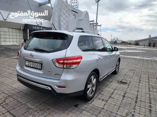  24 نيسان باثفانيدر 2014 7مقاعد 4x4عاىلية هايبرد صيانه في الشركة قطعت مسافة 160الاف كيلو جميع الضافات