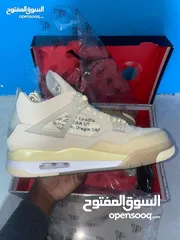  2 Air Jordan 4s Off white [with box]