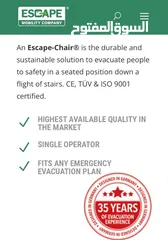  10 Mobility / Evacuation Automatic Chair
