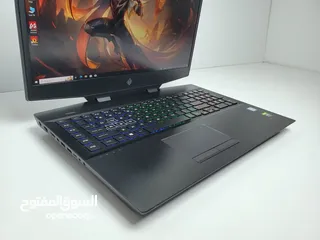  4 لابتوب HP Omen 17.3 - i7-9750H - RTX 2080 Desktop 8GB - 16GB RAM