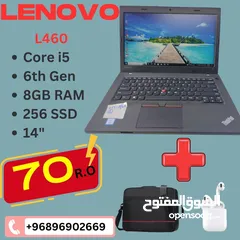  1 Lenovo Core i5 6th Gen, 8Gb Ram , 256 ssd with gifts
