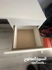  2 مكتب خشبي أبيض