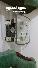  4 طاوله سفره زجاج مكونه من 6كراسي  طاوله ضيافه زجاج مكونه من طاولتين زجاج