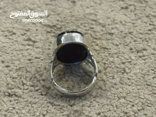  5 خاتم عقيق .