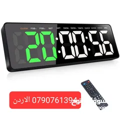  13 تايمر جيم مؤقت رياضي ساعات ديجتال صالات رياضية للياقة البدنية بشاشة كبيرة مع جهاز تحكم عن بعد لتماري