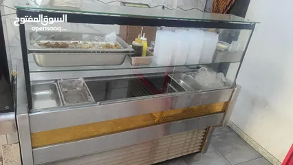  1 عده مطعم حمص فلافل للبيع  كامله