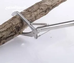  4 ملقط عصا مسك الافاعي الاصليه  ستانليس ستيل معدني كامل يوجد توصيل