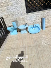  5 "حمام وشطافه ومغسله عمود " مستخدمين بحالة ممتازه مع "حنفباتهم والنياغرا والبرابيش"تنزيل السعر 30