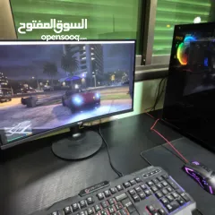  3 كمبيوتر ألعاب وتصميم احترافي  RTX 2060  i7 Gen10  Z490  32GB RAM  SSD Gen4  شاشة MAG 24′′