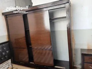  3 غرفة نوم خشب لاتيه  انظيف