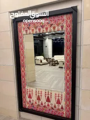  2 مراية تطريز مع اطار خشب