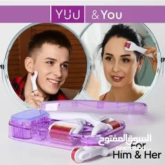  3 ديرما رولر 6 في 1 تيتانيوم و ديرمابن اصلي للعنايه بالبشره derma roller