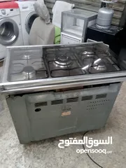  12 غاز 5عيون نحاس نظام 7مفاتيح بشتغل شواية وفرن مع بعض حجم80×60 فل ستانليس ستيل   موجود بالبقعة وعالفحص