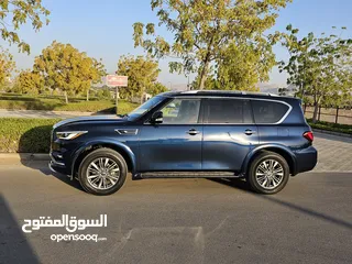  2 انفنتي QX80 2021 فول ابشن نظيف جدا