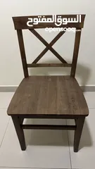  1 Brand New chair, Never Used. Very High Quality and Durable. 100% Wood. Bought for AED 400.