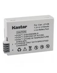  2 Kastar Battery for Canon 550d, 600d, 650d & 700d Camera  بطاريات لكمرات كانون
