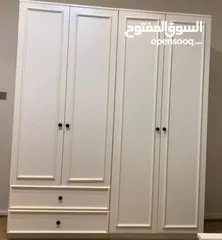  8 خزائن ملابس خشب لامنيت 18م جودة عالية تفصيل حسب الطلب والمقاس   خزائن ابواب او سحاب جميع الوان
