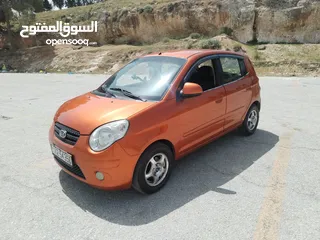  9 كيا بيكانتو موديل 2010 لون برتقالي محرك 1100قوي و اقتصادي  فحصها 3جيد قصعة مرخصة سنة تقريبا مطلوب في