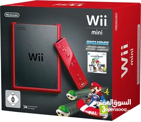  1 Nintendo Wii Mini - 8GB Console Mario Kart Selects Red Bundle