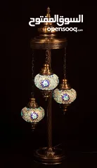  3 Mosaic turkish Moroccan lamp lighting handcrafted decorating arabic traditional