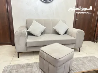  14 طقم كنب خشب زان .. كرسيين  ريكلاينر .. طاولة وسط و طاولتين جنب