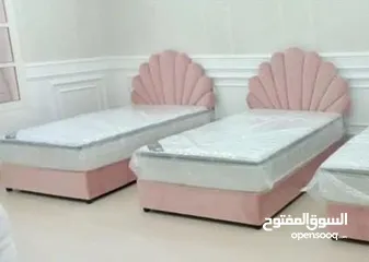  7 Double Bed with Mattress Brand New  سرير واحد و نص مع فرشه