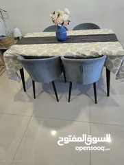  1 dining table set with 4 chairs from pan home.