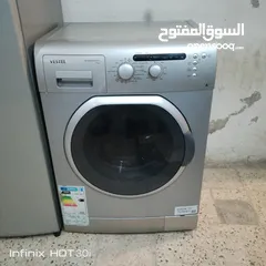  2 ثلاجة شارب 18 قدم و غسالة فينستل نخب للببع