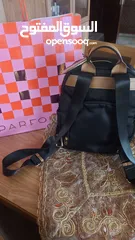  4 شنتة جديدة ضد الماء backpack ماركة PARFOIS مع جزدان لون ابيض حجم وسط