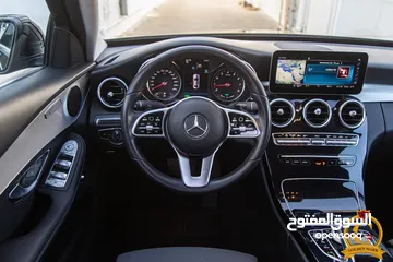  6 Mercedes C200 2019 Mild hybrid   السيارة مميزة جدا و قطعت مسافة 41,000 كم فقط