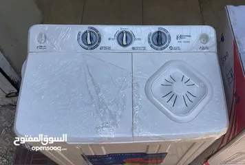  1 غسالة ناشونال حوضين 5كيلو