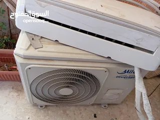  8 مكيف واحد طن بحاله جيده يعمل بشكل ممتاز موفر جدا