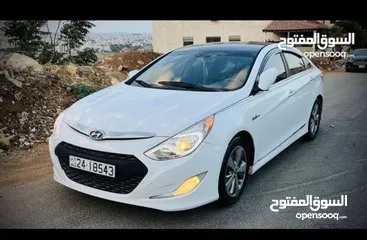  5 هيونداي سوناتا هايبرد أمريكي 2400 cc موديل  2012 فل عدا الفتحة للبيع أو بدل على سيارة كهرباء