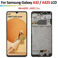  2 A32 5G شاشه سامسونج اصلي شركه مع فريم كفالة تتش بعد التركيب 14 يوم من المحل